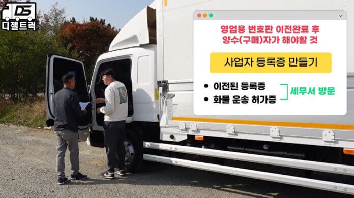 3.5톤 광폭윙바디 개별넘버 중고 화물차 출고 완료